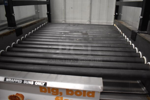 2017 Star 458TBDE Stainless Steel Commercial Countertop Hot Dog Roller w/ Sneeze Guard and Bun Drawer. 120 Volts, 1 Phase. 25x35x26. Tested and Working! - Image 5 of 10