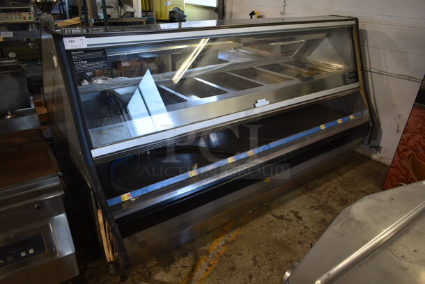 2017 Custom Deli's Inc DILW80BSS Stainless Steel Commercial Floor Style Heated Display Case Merchandiser. 120/208 Volts, 1 Phase.  - Image 1 of 5