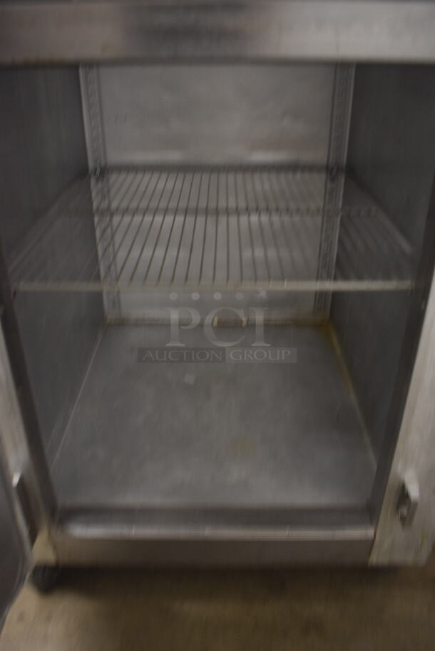 Traulsen Commercial Stainless Steel One Section Cooler With 2 Solid Doors And Steel Shelves. Tested and Working! - Image 5 of 7