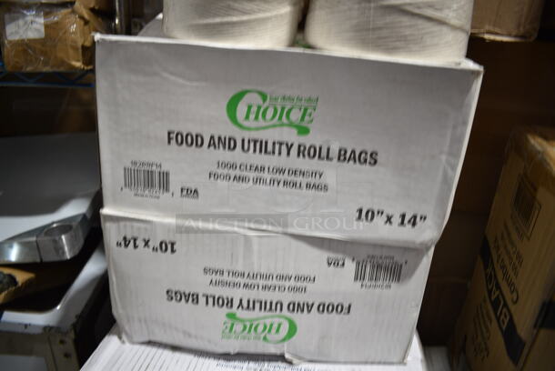 PALLET LOT of 40 BRAND NEW Boxes Including 3941034L Lavex Powder-Free Disposable Black Hybrid 3 Mil Thick Gloves - Large - 1000/Case, 394365XL Noble Products Powder-Free Disposable Clear Vinyl Gloves for Foodservice - Extra Large - 1000/Case, 2 Box 182RRF14 Choice 10" x 14" Plastic Food Bag On A Roll - 1000/Case, 100BTWINE Choice #24 Gauge Butcher Sausage Twine 2 lb. Spool, 1500050 Kari-Out Company 1/4 lb. Square Glassine Bag - 1000/Case, 500CC32P Choice Clear PET Plastic Cold Cup - 32 oz. - 500/Case, 395RP10 EcoChoice Compostable Sugarcane / Bagasse 10" Plate - 500/Case, 5002BNAPBLK Choice Black 2-Ply Customizable Beverage / Cocktail Napkin - 1000/Case, 2 Box 966UPWIDEKFT OneUp by Choice Kraft 2-Ply Wide Interfold 6 1/2" x 8 1/2" Dispenser Napkin - 6000/Case, 5001RT800B Lavex 8" White Hardwound Paper Towel, 800 Feet / Roll - 6/Case, 129MCR24B Choice 24 oz. Black Round Microwavable Heavy Weight Container with Lid 7 1/4" - 150/Case, 500TW7 Choice 7 oz. Translucent Thin Wall Plastic Cold Cup - 2500/Case, 347RPBD6WHSV Visions 6" White Plastic Plate with Silver Bands - 150/Case, 5001RTSELNAT Lavex Select 1-Ply Natural Kraft Paper Towel Roll, 665 Feet / Roll - 6/Case, 2 Box 795PTOBK3 Choice 7 3/4" x 5 1/2" x 2 1/2" Black Microwavable Folded Paper #3 Take-Out Container - 200/Case, 50010CAFE Choice 10 oz. Cafe Print Poly Paper Hot Cup - 1000/Case, 5008C Choice 8 oz. Tall Coffee Print Poly Paper Hot Cup - 1000/Case, 2 Box 130WHFORKX Choice White Extra Heavy Weight Plastic Fork - 1000/Case, 127CH64 Choice 64 oz. Clear RPET Hinged Deli Container - 200/Case. 40 Times Your Bid! - Image 3 of 12