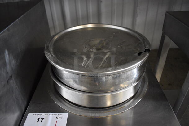 Eagle Stainless Steel Commercial Countertop Food Warmer w/ 2 Drop Ins and Lid. 14.5x16.5x15.5. Tested and Working! - Image 3 of 5