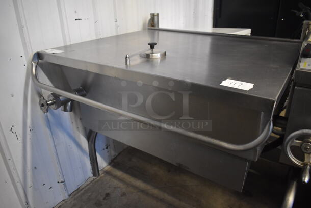 Cleveland Stainless Steel Commercial Floor Style Electric Powered Braising Pan. 208-240 Volts, 3 Phase. 47x42x39 - Image 7 of 8