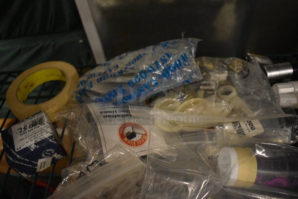 ALL ONE MONEY! Tier Lot of Various Items Including Panasonic Telephone, Audi Touch Up Set, Various Parts, and Elite Bistro Halogen Oven    - Image 5 of 8