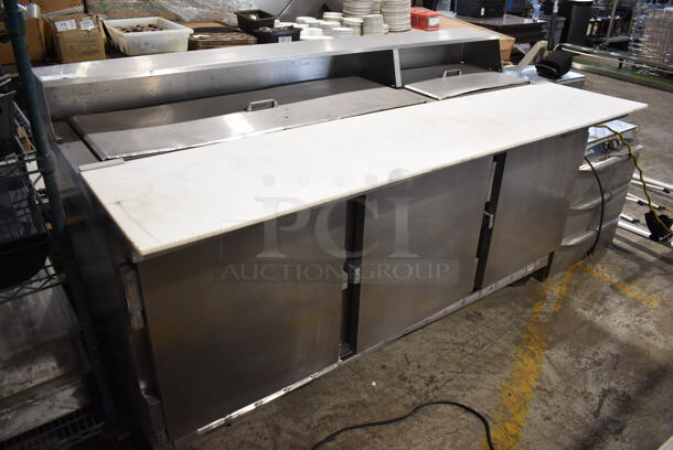Beverage Air SP72-18C Stainless Steel Commercial Prep Table on Commercial Casters. 115 Volts, 1 Phase. 72x34x42. Tested and Working! - Image 2 of 12