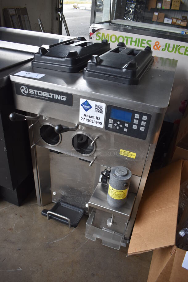 2020 Stoelting SF121-38I2 Stainless Steel Commercial Countertop Air Cooled 2 Flavor Soft Serve Ice Cream Machine. 208-240 Volts, 1 Phase. 22x33x35 - Image 7 of 7