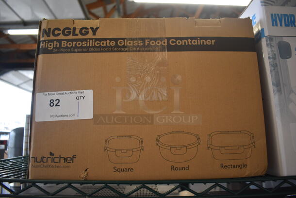 Box of BRAND NEW Nutrichef NCGLGY Glass Food Containers - Image 2 of 5