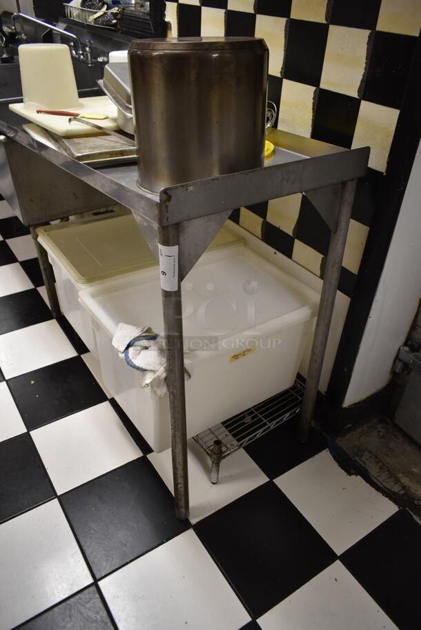 Stainless Steel Commercial Right Side Clean Side Dishwasher Table. Does Not Include Contents. (kitchen) - Image 3 of 4