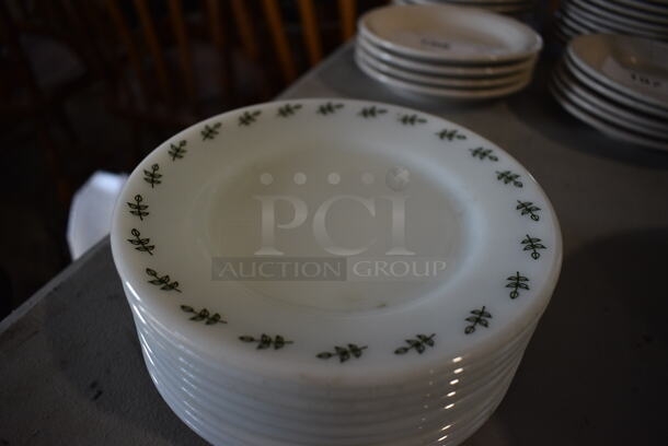 10 White Ceramic Plates. 6.75x6.75x1. 10 Times Your Bid! - Image 2 of 3