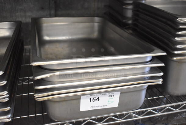 5 Stainless Steel Full Size Drop In Bins. 1/1x4. 5 Times Your Bid! - Image 3 of 4