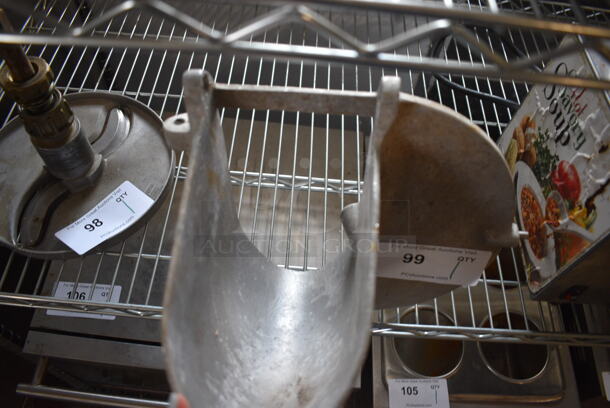 Metal Commercial Pelican Head Front. Missing Pusher and Hinges. 11x9x12 - Image 4 of 4