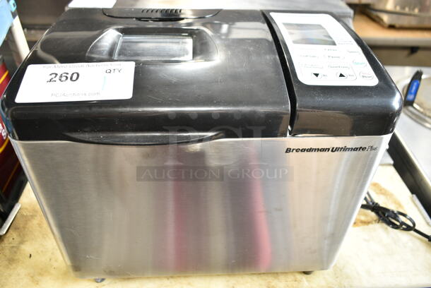 Breadman Ultimate TR2500BC Stainless Steel Countertop Automatic Bread Maker. 120 Volts, 1 Phase.   - Image 1 of 6