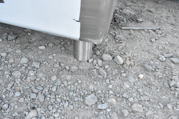 BRAND NEW SCRATCH AND DENT! Regency 600S3181818C Stainless Steel Commercial 3 Bay L Shaped Sink w/ Dual Drain Board. No Legs. Bays 18x18x14. Drain Boards 16x19.5 - Image 5 of 6