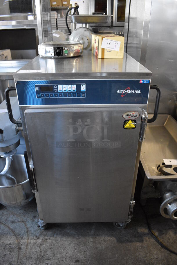 2013 Alto Shaam 1000-TH/III Stainless Steel Commercial Holding Warming Cabinet on Commercial Casters. 208-240 Volts, 1 Phase. 27x29x40 - Image 1 of 6