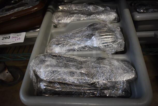 ALL ONE MONEY! Tier Lot of 6 Silverware Caddies of Various Silverware  - Image 3 of 5