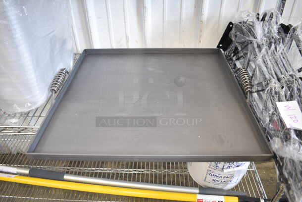 ALL ONE MONEY! Two Tier Lot of Various BRAND NEW SCRATCH AND DENT! Items Including 105RR17016 Point Plus 3" x 90' Carbonless 2-Ply Cash Register POS Paper Roll Tape - 50/Case, Poly Buckets, Metal Tray - Image 5 of 10