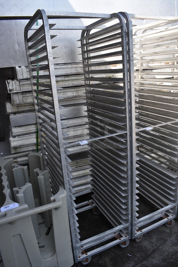 Metal Commercial Pan Transport Rack on Commercial Casters. 20.5x26x74 - Image 2 of 3