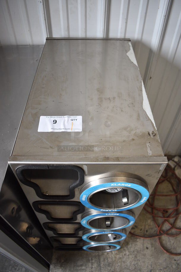 Stainless Steel Commercial 4 Well Cup Dispenser and 4 Compartments. 13x23x32 - Image 5 of 5