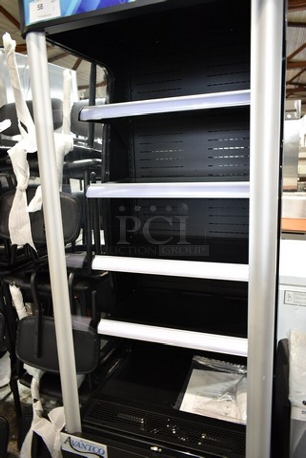 BRAND NEW SCRATCH AND DENT! Avantco 189BVAC28HC 28" Black Refrigerated Air Curtain Merchandiser. Tested and Working! - Image 4 of 6