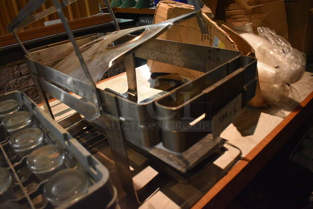 ALL ONE MONEY! Lot of 3 Various Metal Chafing Dish Frames. Includes 24x13x9. (bar) - Image 3 of 3