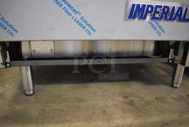 BRAND NEW SCRATCH AND DENT! Imperial Range Pro Series IR-6-E Stainless Steel Commercial Electric Powered 6 Round Plate Range w/ Oven, Over Shelf and Back Splash. 240 Volts, 3 Phase. - Image 10 of 10