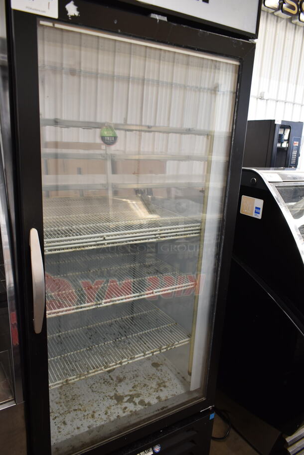 Beverage Air MMF27-1-B Metal Commercial Single Door Reach In Freezer Merchandiser w/ Poly Coated Racks. 115 volts, 1 Phase. Tested and Working! - Image 3 of 7