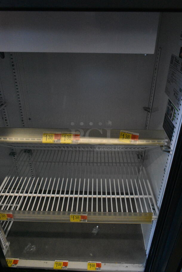 2018 True GDM-41SL-48-HC-LD Metal Commercial 2 Door Reach In Cooler Merchandiser w/ Poly Coated Racks. 115 Volts, 1 Phase. Tested and Working! - Image 3 of 4