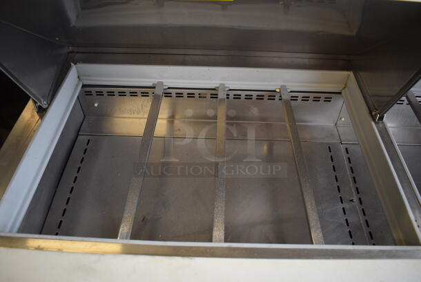 2013 Migali G3-SP72-30 BT Stainless Steel Commercial Sandwich Salad Prep Table Bain Marie Mega Top on Commercial Casters. 115 Volts, 1 Phase. 72x37x47. Tested and Working! - Image 5 of 9