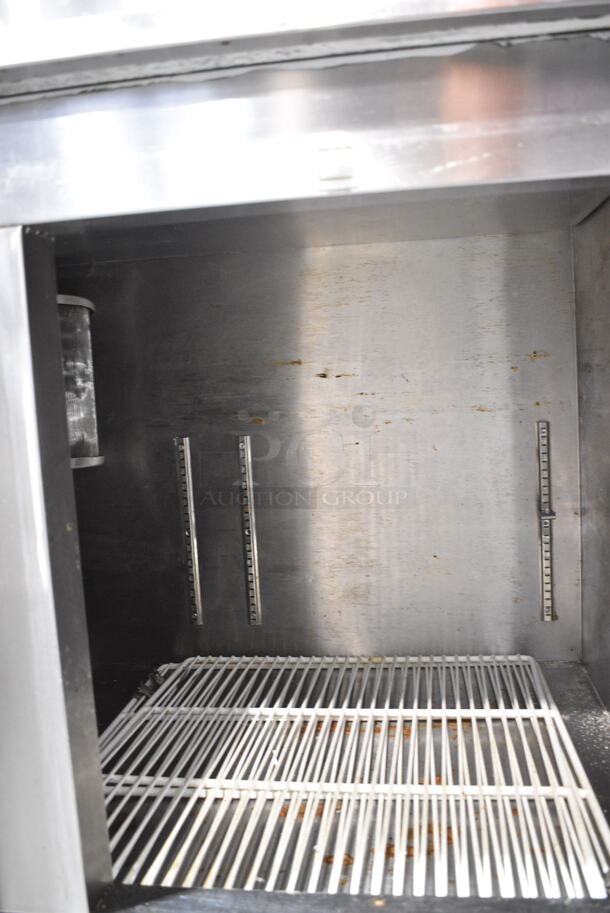 2016 Leader LB72 S/C Stainless Steel Commercial 3 Door Undercounter Cooler on Commercial Casters. 115 Volts, 1 Phase. Tested and Working! - Image 6 of 7