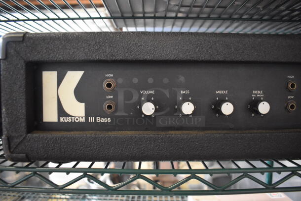 Kustom III BASS Bass Amp. 24x10.5x36 - Image 2 of 6