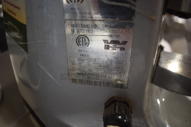 Mazzer Luigi MAJOR AUT Stainless Steel Commercial Countertop Espresso Bean Grinder Base. 110 Volts, 1 Phase. Tested and Working! - Image 5 of 5
