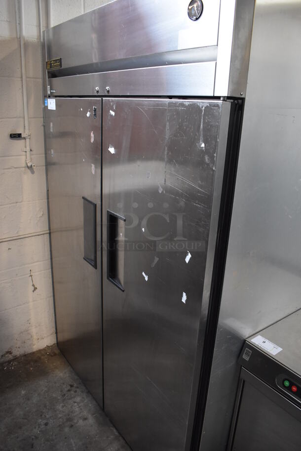 2013 True TG2R-2S ENERGY STAR Stainless Steel Commercial 2 Door Reach In Cooler w/ Poly Coated Racks. 115 Volts, 1 Phase. Tested and Working! - Image 1 of 6