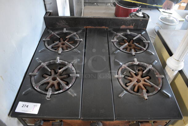 Garland Metal Commercial Propane Gas Powered 4 Burner Range w/ Oven. 30x33x40.5 - Image 3 of 6