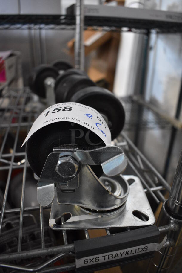 ALL ONE MONEY! Lot of 6 Commercial Casters! 3x4x4 - Image 1 of 5