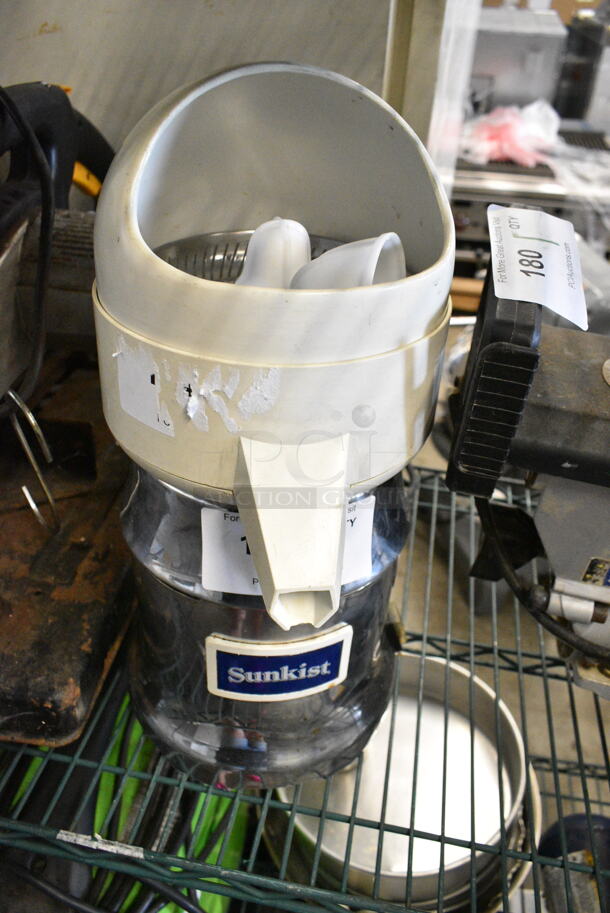 Sunkist 8-R Stainless Steel Commercial Countertop Citrus Juicer. 115 Volts, 1 Phase. Tested and Working! - Image 1 of 7
