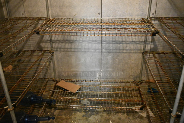 ALL ONE MONEY! Lot of Various Wire Shelving Units. BUYER MUST DISMANTLE. PCI CANNOT DISMANTLE FOR SHIPPING. PLEASE CONSIDER FREIGHT CHARGES. - Image 3 of 6