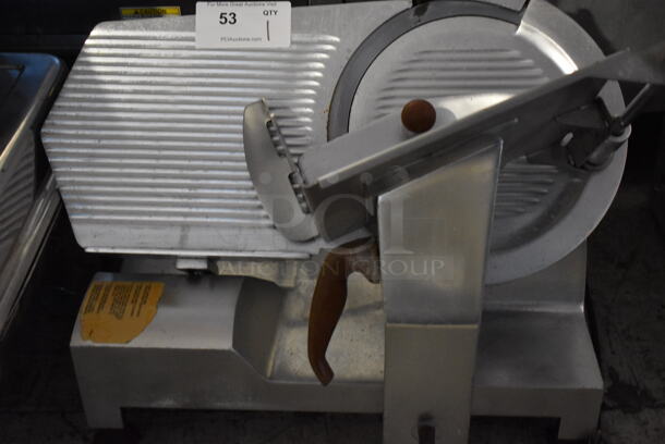 Fleetwood 312 Stainless Steel Commercial Countertop Meat Slicer w/ Blade Sharpener. 115 Volts, 1 Phase. 21x25x20. Tested and Working! - Image 4 of 9