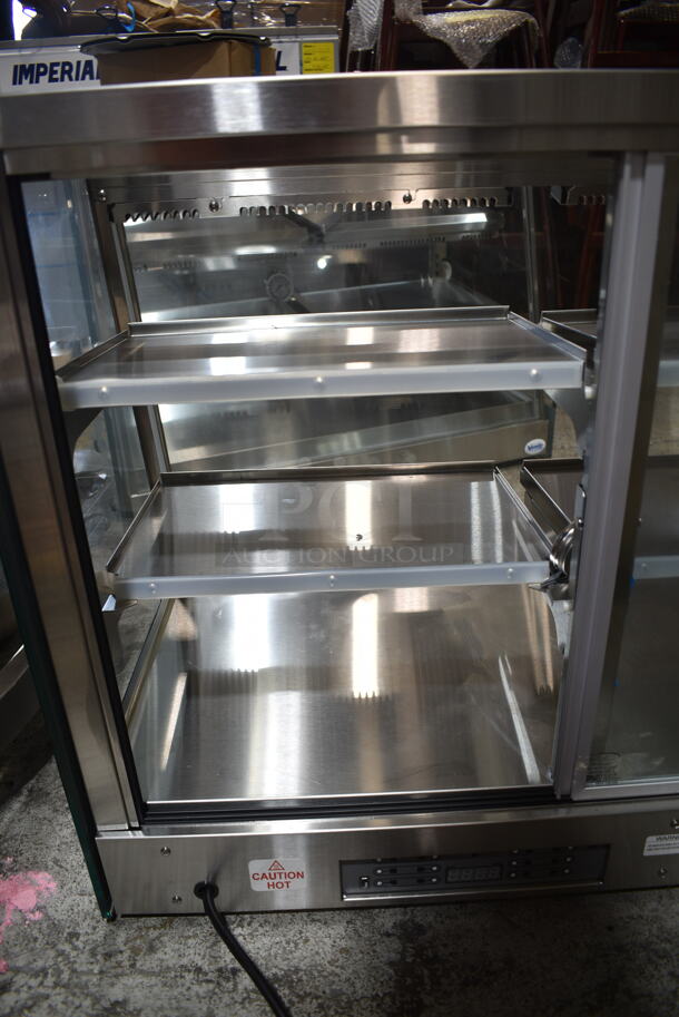 BRAND NEW! Vendo HFD000006 Stainless Steel Commercial Countertop Heated Display Case Merchandiser. 115 Volts, 1 Phase. Tested and Working! - Image 5 of 9