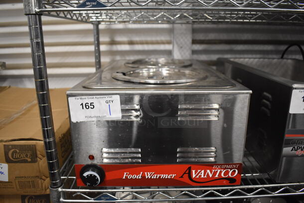 Avantco 177W50 Stainless Steel Commercial Countertop Food Warmer. 120 Volts, 1 Phase. 14.5x23x9. Tested and Working!