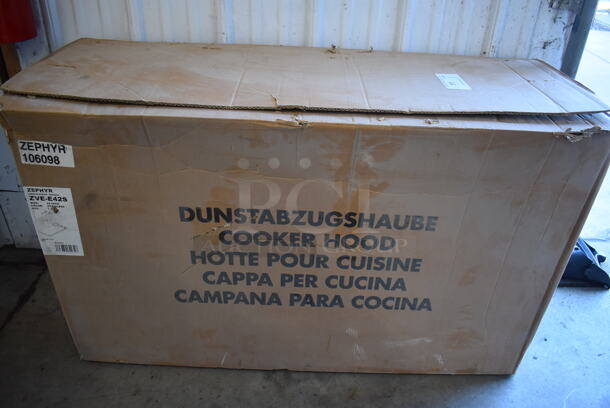 BRAND NEW SCRATCH AND DENT! Zephyr Venezia ZVE-E42S Stainless Steel 42 Inch 700 CFM Wall Mount Range Hood. Stock Picture Used For Gallery Picture. - Image 9 of 12