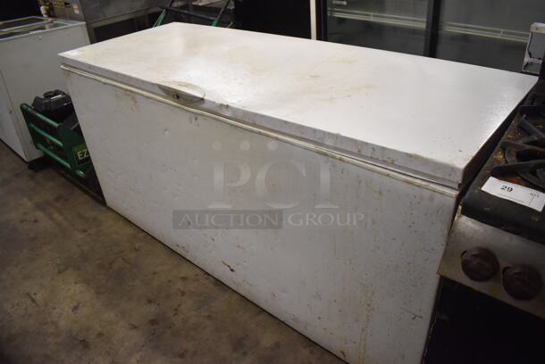Metal Chest Freezer. 73x29x35.5. Tested and Working! - Image 3 of 6