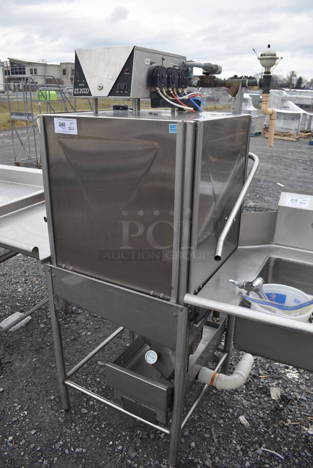 Ecolab ES2000 ENERGY STAR Stainless Steel Commercial Straight Pass Through Dishwasher. 115/230 Volts, 1 Phase. Goes GREAT w/ Lots 239 and 241! 30x30x66 - Image 2 of 10