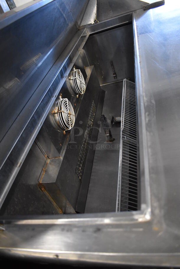 Atosa Stainless Steel Commercial Sandwich Salad Prep Table Bain Marie Mega Top on Commercial Casters. 115 Volts, 1 Phase. 60.5x30x44.5. Cannot Test Due To Cut Power Cord - Image 5 of 8