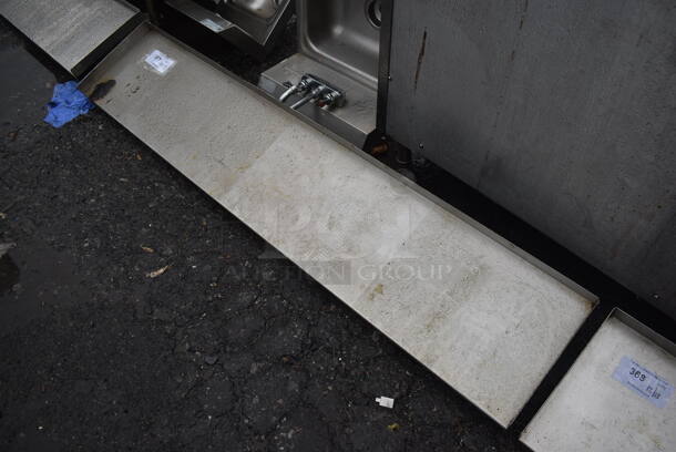 Metal Wall Mount Shelf w/ Brackets. 60x12x8 - Image 1 of 3