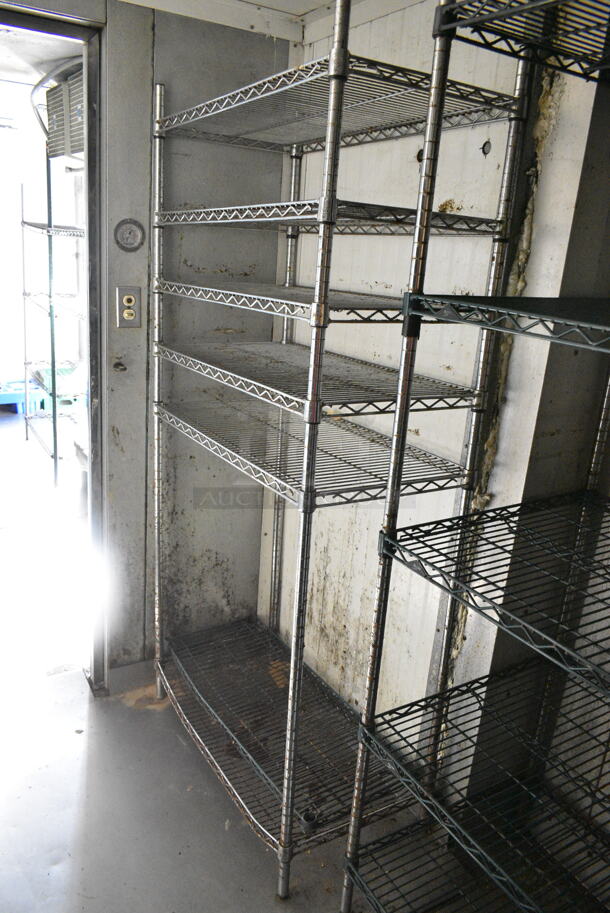 ALL ONE MONEY! Lot of Various Wire Shelving Units! BUYER MUST DISMANTLE. PCI CANNOT DISMANTLE FOR SHIPPING. PLEASE CONSIDER FREIGHT CHARGES. - Image 6 of 6