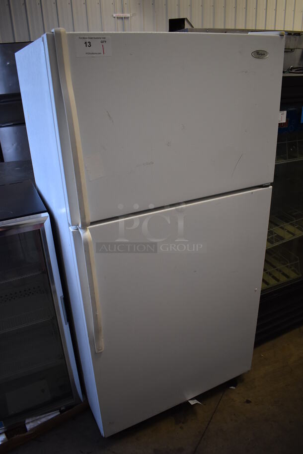 Whirlpool ET1MHKXMQ04 Metal Cooler Freezer Combo Unit. 115 Volts, 1 Phase. 33x30x66. Tested and Working!