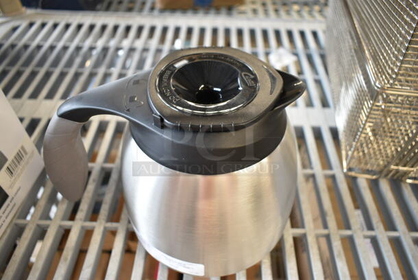 2 BRAND NEW SCRATCH AND DENT! Curtis TFT64F1H126 TFT64 FreshTrac 64 oz. Thermal Stainless Steel Coffee Decanter with Brew Through Lid. 2 Times Your Bid!  - Image 4 of 8