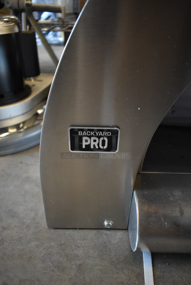 BRAND NEW SCRATCH AND DENT! Backyard Pro 554OPO40CW 31 3/4" Stainless Steel Wood-Fired Outdoor Countertop Pizza Oven.  - Image 6 of 6