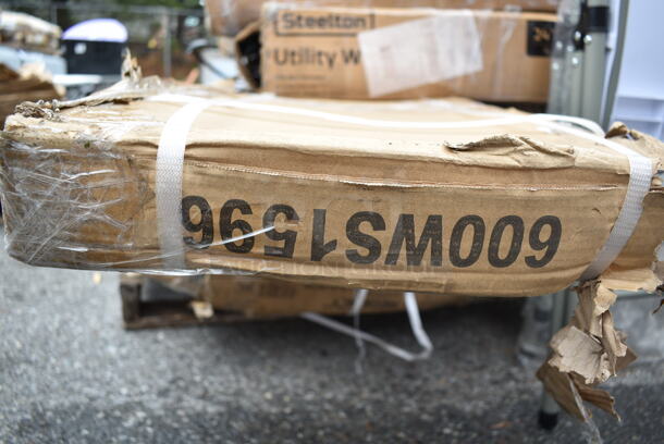 2 BRAND NEW SCRATCH AND DENT! Items; Regency 600WS1596 18 Gauge Stainless Steel 15" x 96" Solid Wall Shelf and Regency 600WS1836HD 16 Gauge Stainless Steel 18" x 36" Heavy Duty Wall Shelf. 2 Times Your Bid! May Be Missing Pieces.  - Image 3 of 4