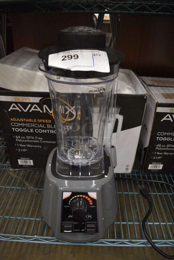 BRAND NEW SCRATCH AND DENT! 2021 AvaMix 928BL2VS Metal Commercial Countertop Blender w/ Pitcher. 120 Volts, 1 Phase. 9x10x20. Tested and Working!