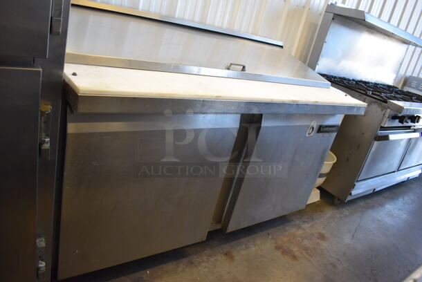 Continental SW60-24M Stainless Steel Commercial Sandwich Salad Prep Table Bain Marie Mega Top on Commercial Casters. 115 Volts, 1 Phase. 60x34x42. Tested and Working! - Image 2 of 9